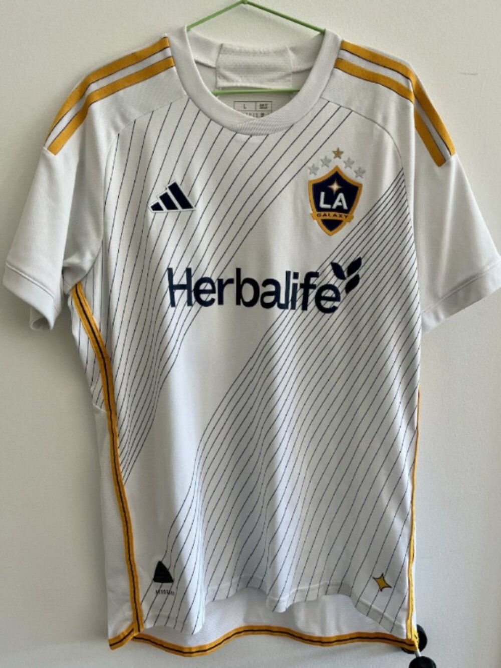 Los Angeles Galaxy 2024-25 adidas Home Soccer Jersey Size Large Player Version